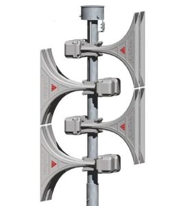 Telegrafia electronic siren, pole-mounted